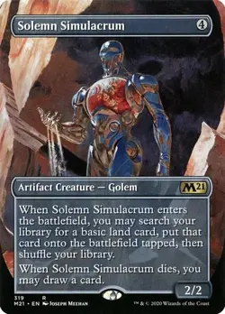 Solemn Simulacrum - Extended Art Core Set 2021 LP MTG - Image 1