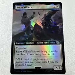 - Snow Villiers - (Extended Art FOIL) Universes Beyond Final Fantasy MTG FIN 432 - Image 1