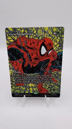 Arachnogenesis (Borderless) - Spider-Man - Magic: The Gathering 0031 NM - Image 1