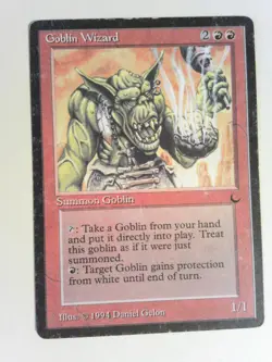 Goblin Wizard - The Dark (DRK) - Magic the Gathering Mtg REAL PHOTOS - Image 1