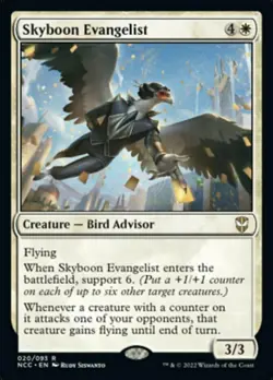 4x Skyboon Evangelist NM-Mint, English Commander: Streets of New Capenna MTG Mag - Image 1