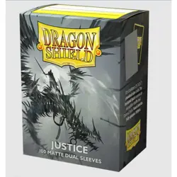 Matte Dual Justice Dragon Shield Sleeves 100 ct. Standard Size - Image 1