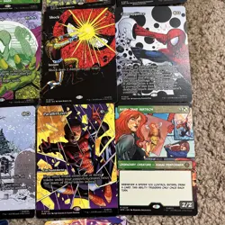 MTG Magic The Gathering Marvel Spider-Man Lot BORDERLESS Spider-Sense Promo - Image 5