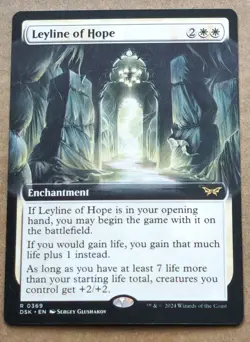 MTG 2024 Duskmourn LEYLINE OF HOPE Rare 0369 Extended Art - Image 1