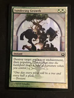 1x Foil Sundering Growth (223) Return to Ravnica LP MTG Magic The Gathering x1 - Image 3