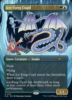 [1x] Ice-Fang Coatl - Foil Near Mint, English Secret Lair MTG Magic - Image 1