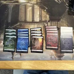 MTG Spiderman Full Art Land Lot - Image 1