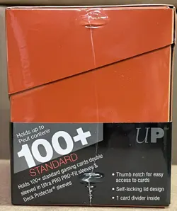 Ultra Pro PRO-100+ Deck Box Orange Brand New - Image 2