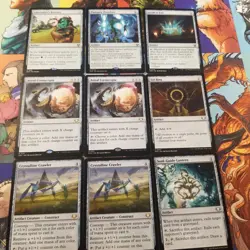Magic The Gathering Artifact Cards Lot Steel Overseer Sol Ring Commander Edh - Image 5