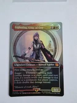 Lightning, Army of One (0320) (Borderless) Final Fantasy Foil - Image 1