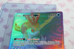 Pokemon Keldeo GX 240/236 Sm-Unified Minds Holo Secret Rare Full Art Rainbow NM - Image 2