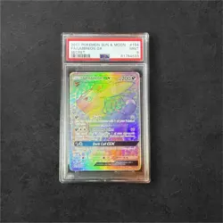 2017 Pokemon Sun & Moon Umbreon GX Secret Rare Full Art #154 PSA 9 MINT - Image 1