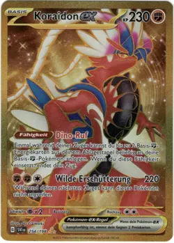 Pokemon Koraidon ex Gold Secret Rare Karmesin&Purpur SVI 254/198 NM Deutsch - Image 1