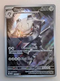 Pokemon Steelix Mega Evolution Illustration Rare 150/132 NM!!! - Image 1