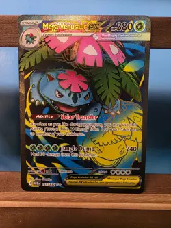 Mega Venusaur Ex Pokemon Mega Evolution Full Art Ultra Rare 155/132 NM - Image 1
