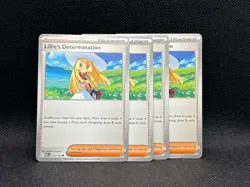4x Lillie's Determination 119/132 Pokemon TCG: Mega Evolution TCG Playset - Image 1