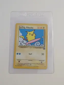 Surfing Pikachu Pokemon Black Star Promo #28 - Near Mint to Mint Condition - Image 1