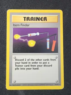 Item Finder 074/102 Base Set Pokemon Rare Trainer - Image 1