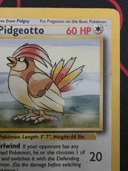 Pokemon TCG: Pidgeotto 022/102 Rare Non-Holo Unlimited Base Set MP - Image 3