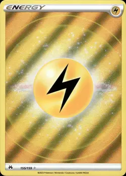 Lightning Energy - Textured Holo - Crown Zenith 155/159 - MINT - Pokemon - Image 1