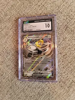 CGC 10 GEM MINT Pokemon TCG 2024 Stellar Crown #105/142 Melmetal ex Holo - Image 1