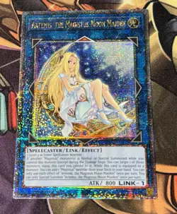 Artemis, The Magistus Moon Maiden RA01-EN049 Quarter Century Secret Rare LP - Image 1