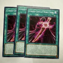 Cursed Copycat Noble Arms x3 (playset) DOOD-EN082 Common 1st Ed NM READY TO SHIP - Image 1
