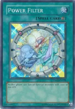 *** POWER FILTER *** SUPER RARE TDGS-EN058 (LP) YUGIOH! - Image 1