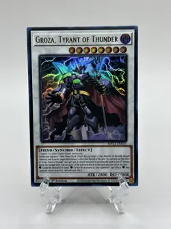 🔥Yugioh TCG-Groza, Tyrant of Thunder-Ultra Rare-MP23-EN055-1st Edition-M/NM!🔥 - Image 1