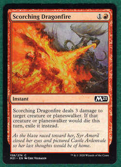 Scorching Dragonfire - Core Set 2021 M21 #158 - Magic: The Gathering MTG Card - Image 1