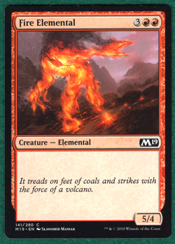 Fire Elemental - Core Set 2019 M19 #141 - Magic: The Gathering MTG Card - Image 1