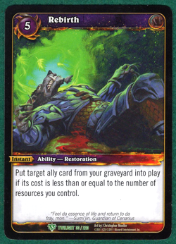 Rebirth - Twilight Of The Dragons #33 - World Of Warcraft TCG Card - Image 1