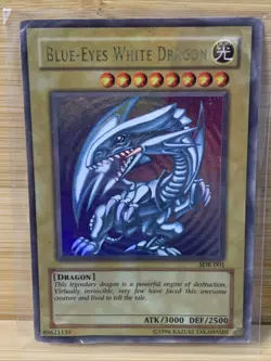 Blue-Eyes White Dragon SDK-001 Ultra Rare Holo Yugioh Card - Image 1