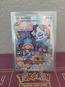 Vanillish 190/182 Holiday Snowflake Stamp Promo Pokemon Card | NM - Image 1