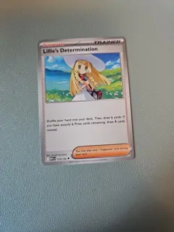 Lillie’s Determination 119/132 Mega Evolution Non Holo NM Card Pokemon Trainer - Image 1