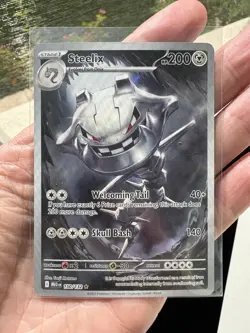 Steelix 150/132 Illustration Rare Mega Evolution Pokemon Card - Image 1