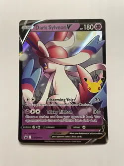 Dark Sylveon v SWSH134 Sword & Shield Promo Card Holo Celebrations Pokemon TCG - Image 1