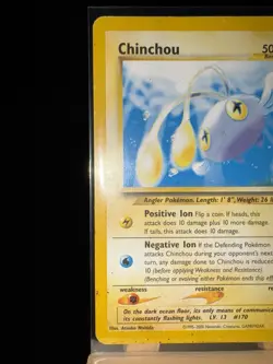 CHINCHOU - 42/64 Neo Revelation MP - Regular Common - Pokemon TCG Card - Image 5