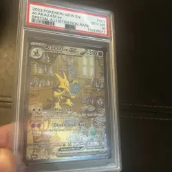 Pokemon Card PSA Graded Gem Mt 10 Alakazam SIR 201/165 Collectible Card 151 - Image 3