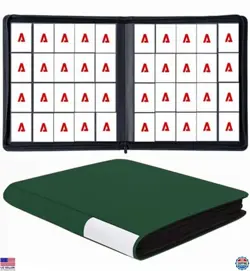 Premium 20-Pocket Green Trading Card Binder - Holds 1280+ TCG Cards & Sleeves - Image 1