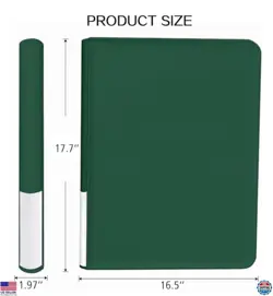 Premium 20-Pocket Green Trading Card Binder - Holds 1280+ TCG Cards & Sleeves - Image 4