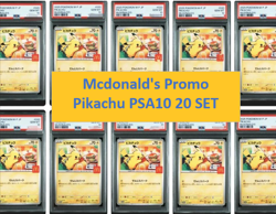 PSA 10 PIKACHU PROMO 020 McDONALD'S 2025 Pokemon card Japan 20 set - Image 1
