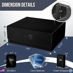 Ultimate Trading Card Storage Box - Holds 1800+ Cards, Magnetic Closure & 10 - Image 5