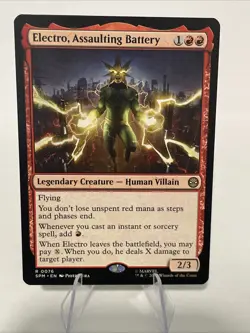 MTG - Electro, Assaulting Battery - Marvel's Spider-Man - Regular Rare 0076 - Image 2