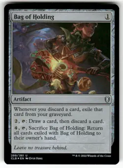 Bag of Holding 299 Foil NM MTG Commander Legends: Battle for Baldur's Gate Magic - Image 1