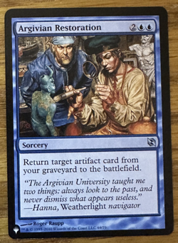 MTG Mystery Booster The List, Argivian Restoration (Elspeth vs Tezzeret) - Image 1