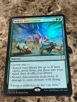 NYLEA'S INTERVENTION Magic MTG Theros Beyond Death Foil - Image 1
