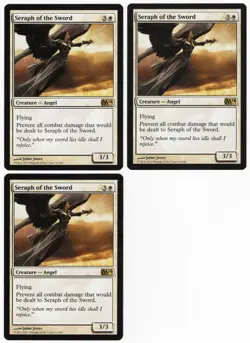 Seraph of the Sword x3 3x M14 Core Set 2014 White Rare Creature MTG NM AZ2 - Image 1
