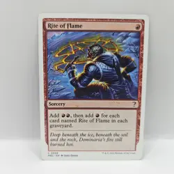 Rite of Flame NM #59 MTG Mystery Booster 2 (White Border Frame) - Image 1