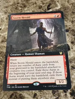 STORM HERALD Magic MTG Theros Beyond Death Extended Art - Image 1